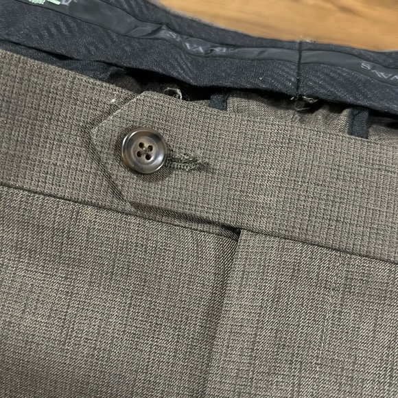 Savane Vintage Tailored 2 U Comfort Waist Men’s Trouser Work Pleated Pants 40/32 - Picture 11 of 16